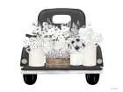 Truckload of Flowers Art Print