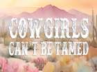 Cowgirls Cant Be Tamed Art Print