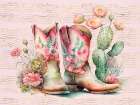 Western Cowgirl Art Print