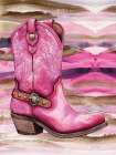 Hot Pink Boot Art Print
