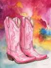Pink Boots Art Print