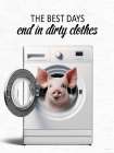 The Best Days Pig Art Print