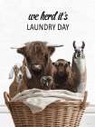 Farm Animals Laundry Day Art Print