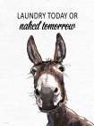 Laundry Today Donkey Art Print