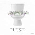 Lavendar Flush Bath Set 1 Art Print