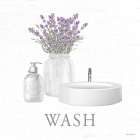 Lavendar Wash Bath Set 3 Art Print