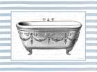 Vintage Clawfoot Bathtub Art Print