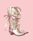 Bow Boots Art Print