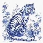 Chinoiserie Tiger Art Print