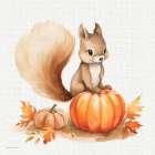 Pumpkin Pals 1 Art Print