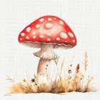 Toadstool Treasures 2 Art Print
