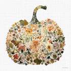 Pumpkin and Petals 1 Art Print