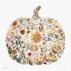 Pumpkin and Petals 3 Art Print