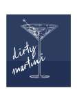 Mod Dirty Martini Art Print