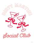 Social Club Martinis with Bows Art Print