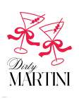 Dirty Martini with Bows Art Print