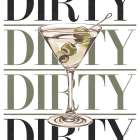 Dirty Martini Glass Art Print