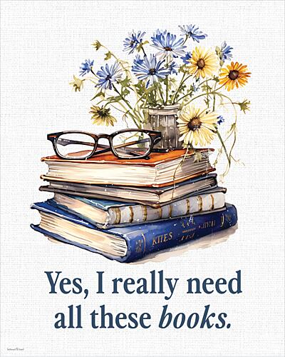 All These Books Art Print