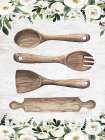 Wooden Utensils Art Print