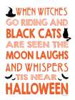 When Witches Go Riding Art Print