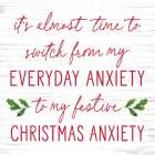Christmas Anxiety Art Print