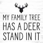 Deer Stand Family Tree Art Print
