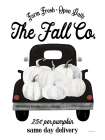 The Fall Co. Pumpkin Truck Art Print