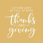 Thanks and Giving Art Print