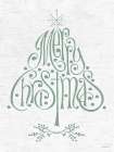 Merry Christmas Tree Art Print