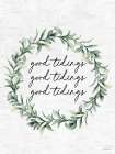 Good Tidings Wreath Art Print