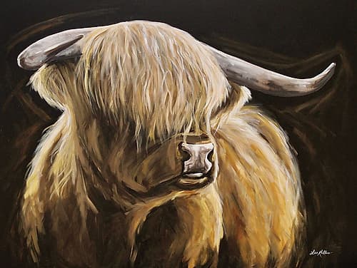 Highland Cow I Art Print by Lee Keller
