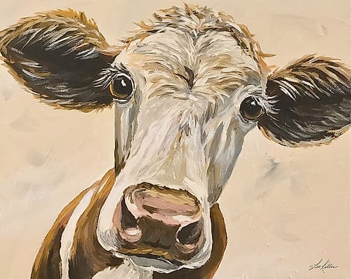 Ms. Cora the Cow Art Print