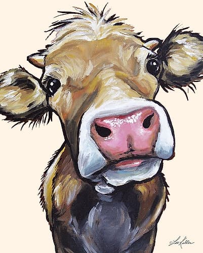 Hazel the Cow Art Print
