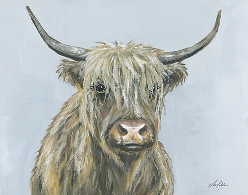 Fern the Highland Art Print by Lee Keller