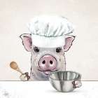 Ready to Bake Pig Art Print
