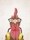 Hipster Rooster Art Print