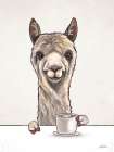 Good Morning Alpaca Art Print