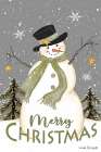Merry Christmas Snowman Art Print
