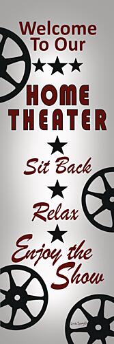 Home Theater Welcome Art Print