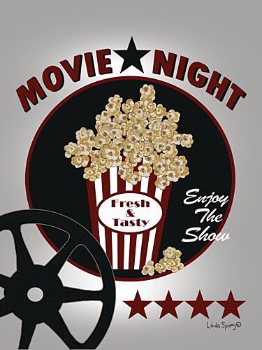 Movie Night Art Print