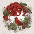 Holiday Cheer Wreath Art Print