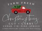 Farm Fresh Christmas Trees Art Print
