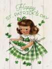 Retro Happy St. Patricks Day Art Deco Print