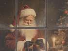 Sneaking Up on Santa Art Print