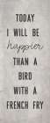 Bird with a French Fry Art Print