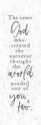 God Created One of You Too Art Print