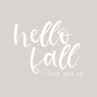 Hello Fall Art Print