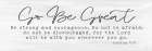 Go Be Great Minimalist Print