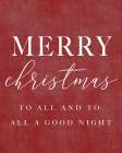 Merry Christmas to All Art Print