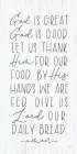 God is Great, God is Good Minimalist Print